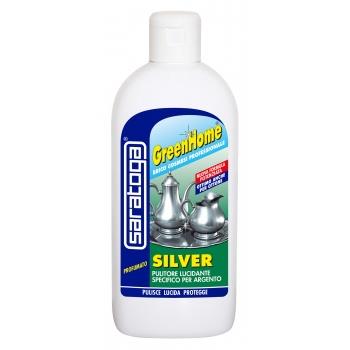 Saratoga Pulitore Lucidante specifico per Argento Silver 250 Ml. GreenHome